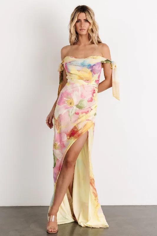 Anniversary Sale Allegra Off Shoulder Maxi Dress | Multi Floral