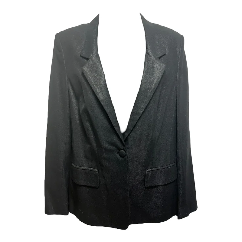 Metallic Blazer By L’Agence In Black, Size: 8