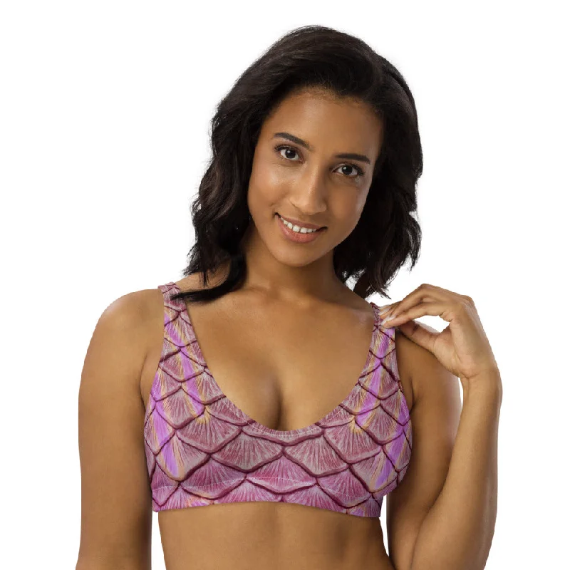 Premium Style Syrena's Song Recycled Padded Bikini Top