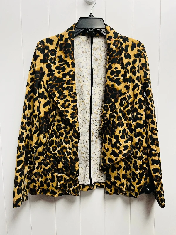 Blazer By Grace Elements In Animal Print, Size: Sp