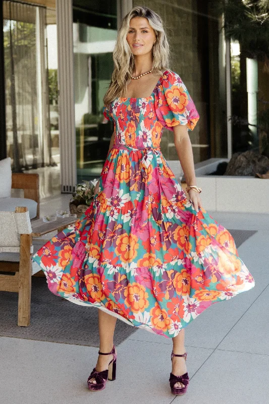 Spring Fashion Mazatlan Maxi Dress | Multi Floral