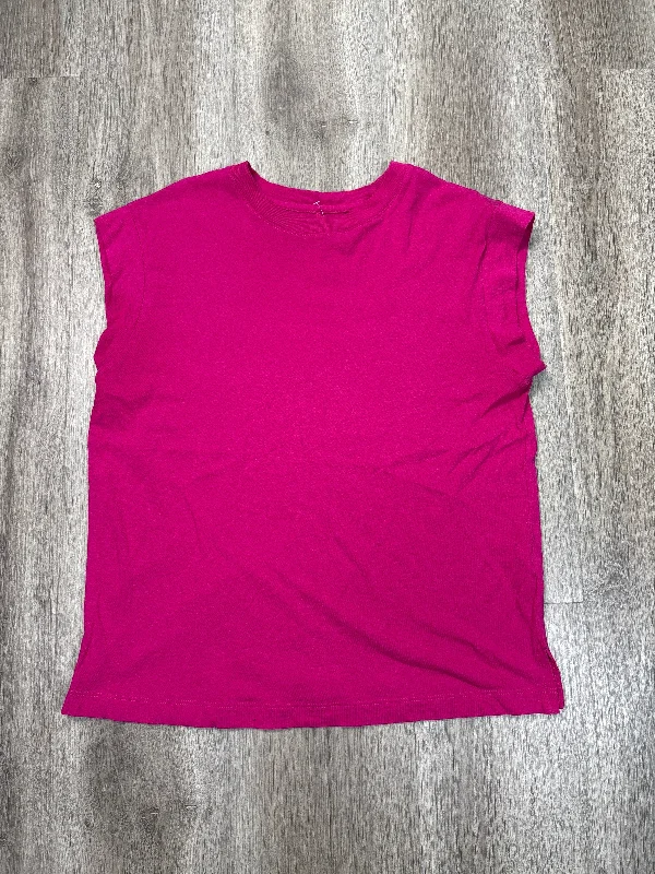 Top Sleeveless By A New Day In Pink, Size: Xs