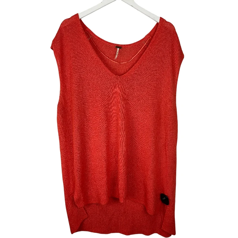 Top Sleeveless By Free People In Orange, Size: L