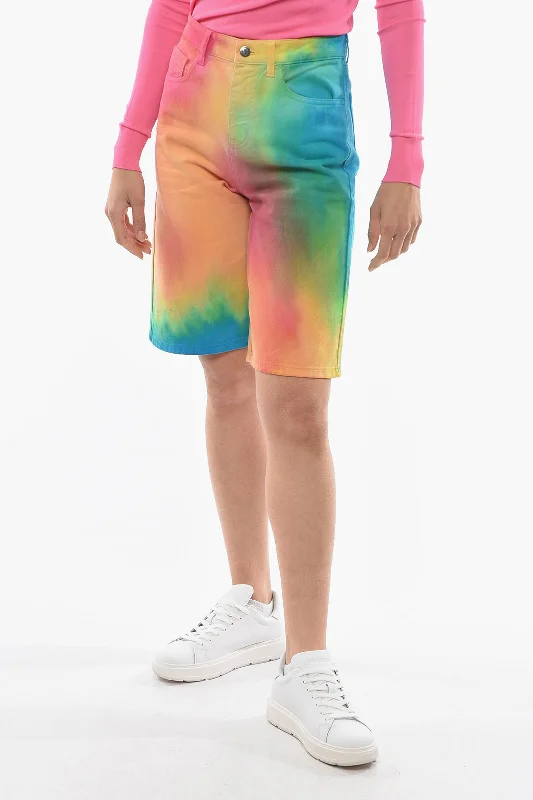 High End Designer Brands Discount IRENEISGOOD Rainbow Effect Shorts