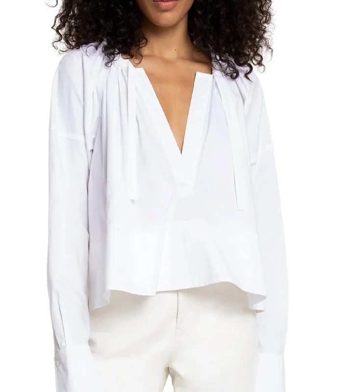 Fashion Forward Serena Blouse In White