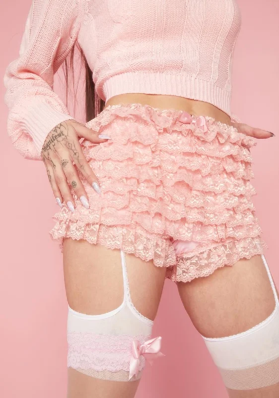 Runway Inspired Wear Rose Sassy Ever After Ruffle Shorts