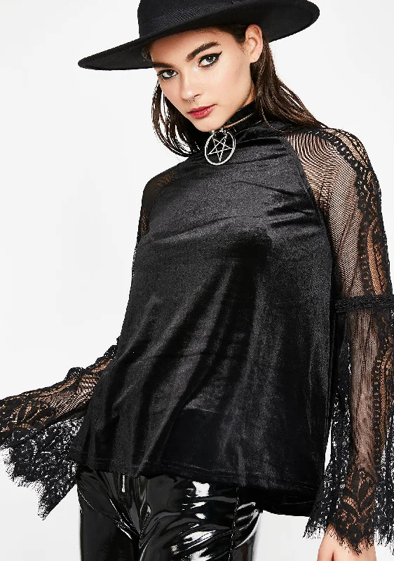 Massive Selection Sale Deadly N' Dangerous Velvet Blouse