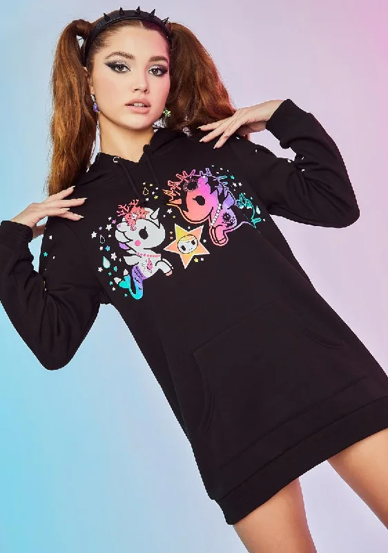 Bold Patterns Starfish Wishes Oversized Hoodie