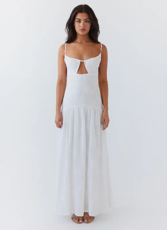 Save On Inspired Styles Myra Maxi Dress - White