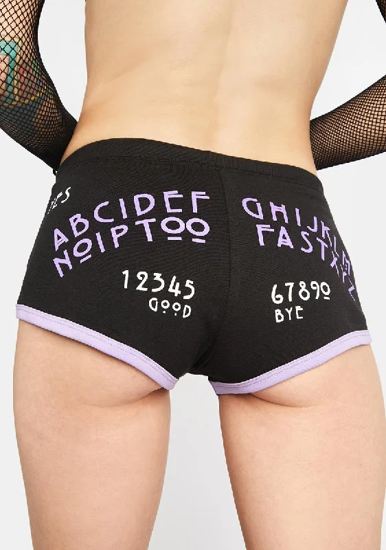 New Styles Just In Ouija Board Dolphin Booty Shorts