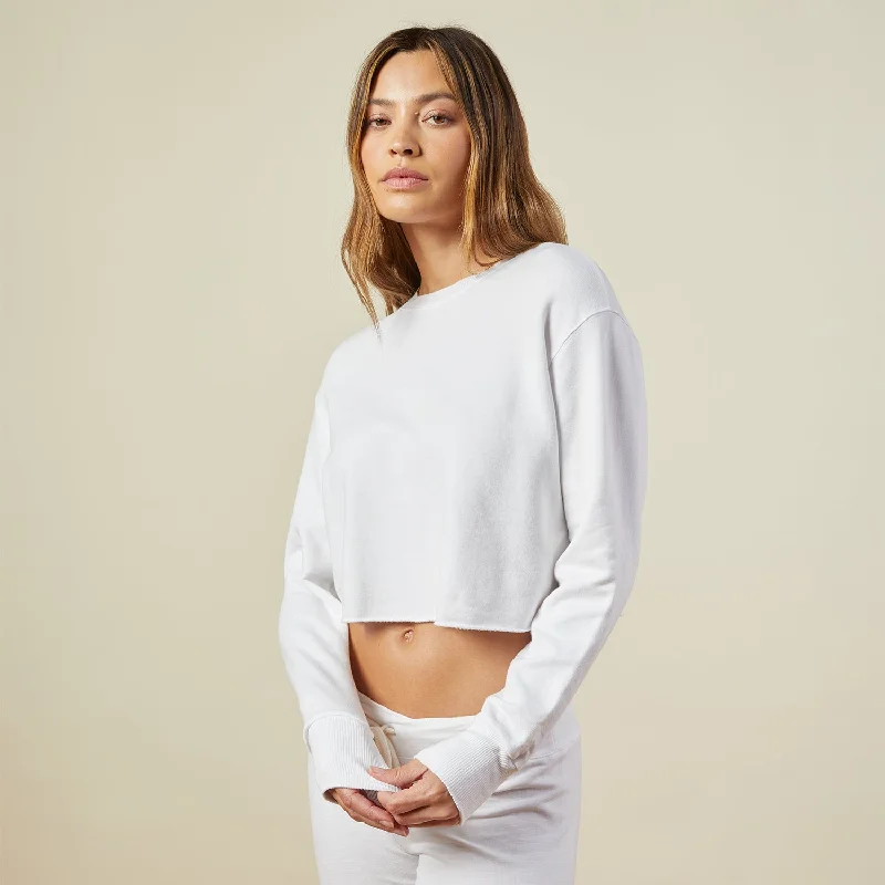 Stupidly Low Prices Cropped Boyfriend Sweatshirt