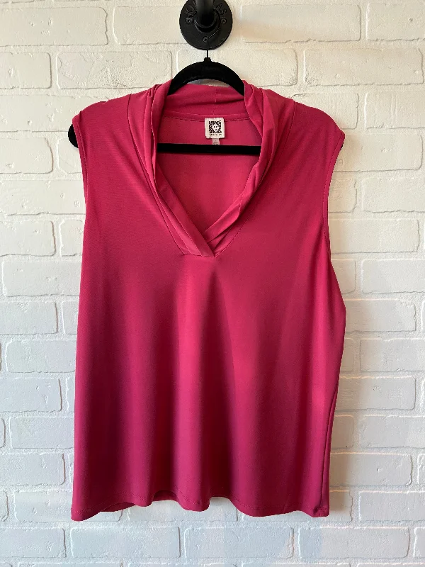 Top Sleeveless By Anne Klein In Pink, Size: Xl