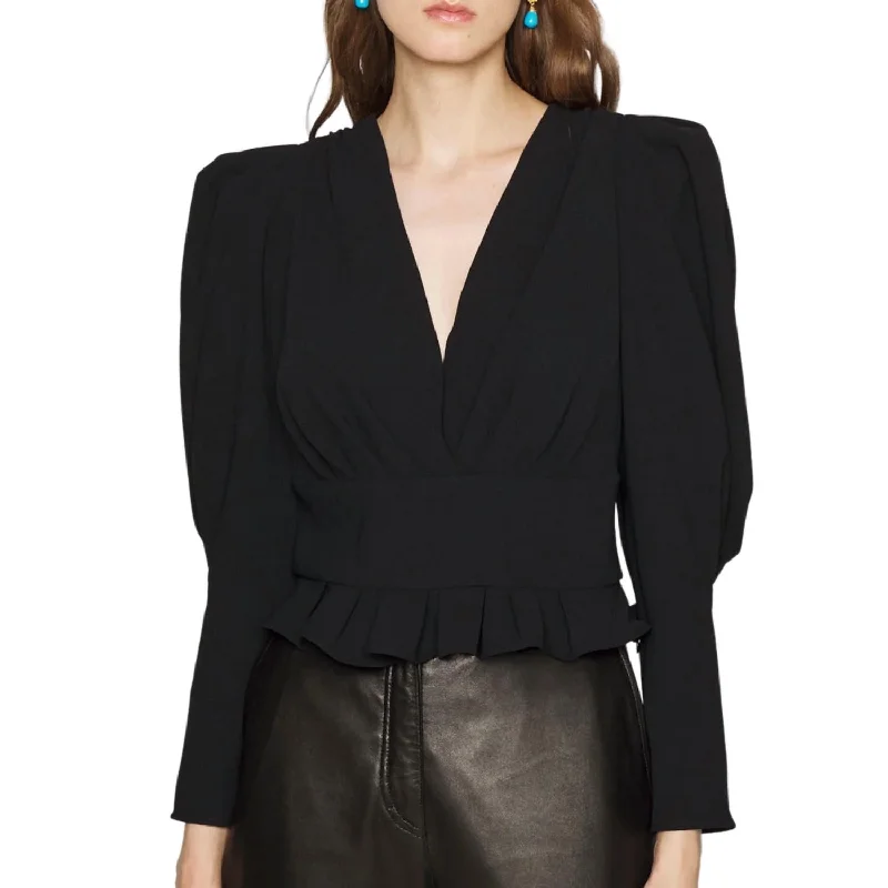 Quality Wear Stepie Blouse In Black