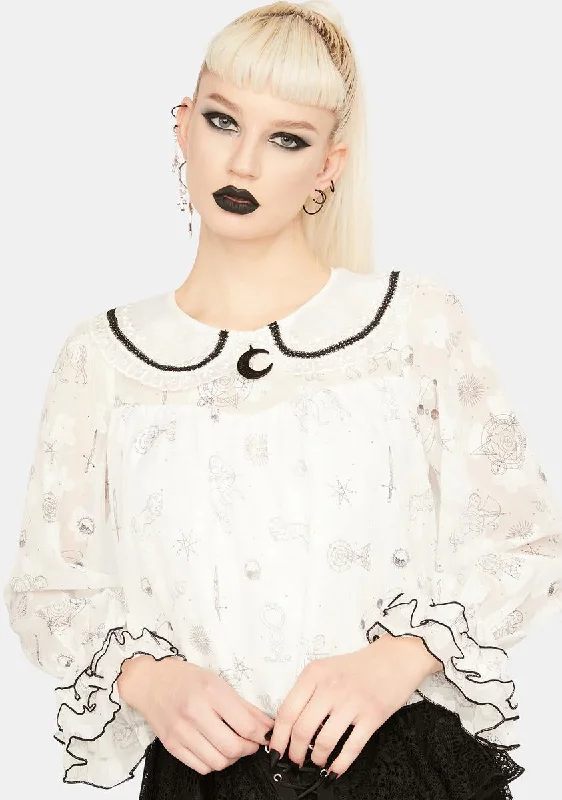 Casual Fashion Sexy Punk Pattern Blouse