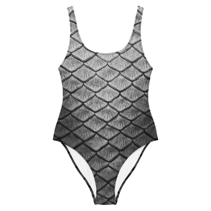 Seasonal Trends Starcrossed Silver One-Piece Swimsuit