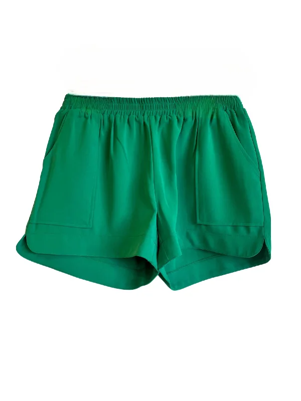 Elegant Attire For The Modern Lady Women's Pull On Short In Green