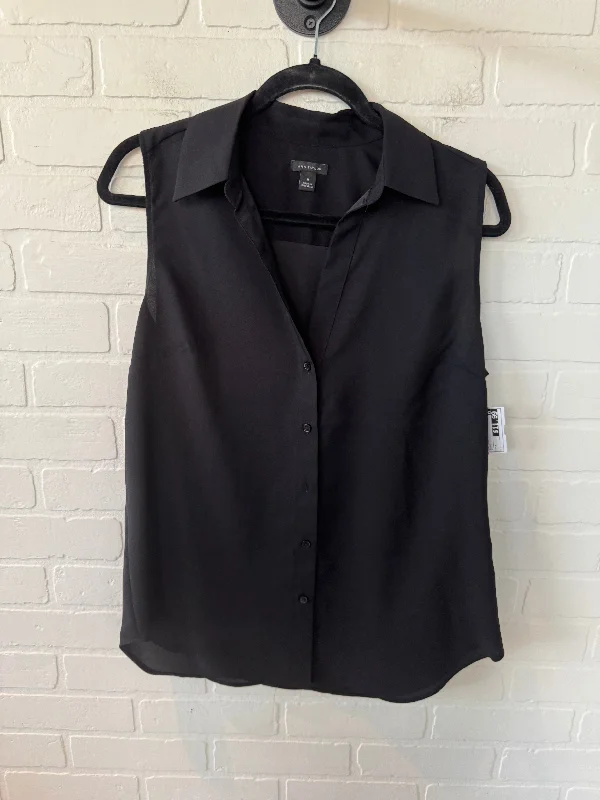 Top Sleeveless By Ann Taylor In Black, Size: M