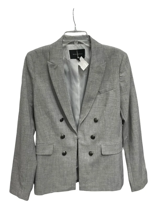 Blazer By Banana Republic In Grey, Size: 10