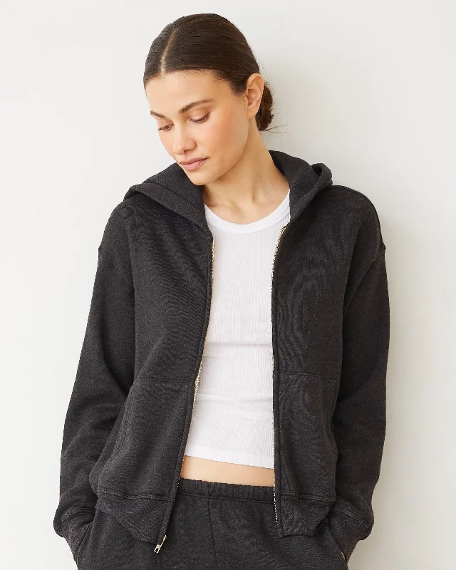 Style Revolution Teddy Fleece Relaxed Zip Up Hoody