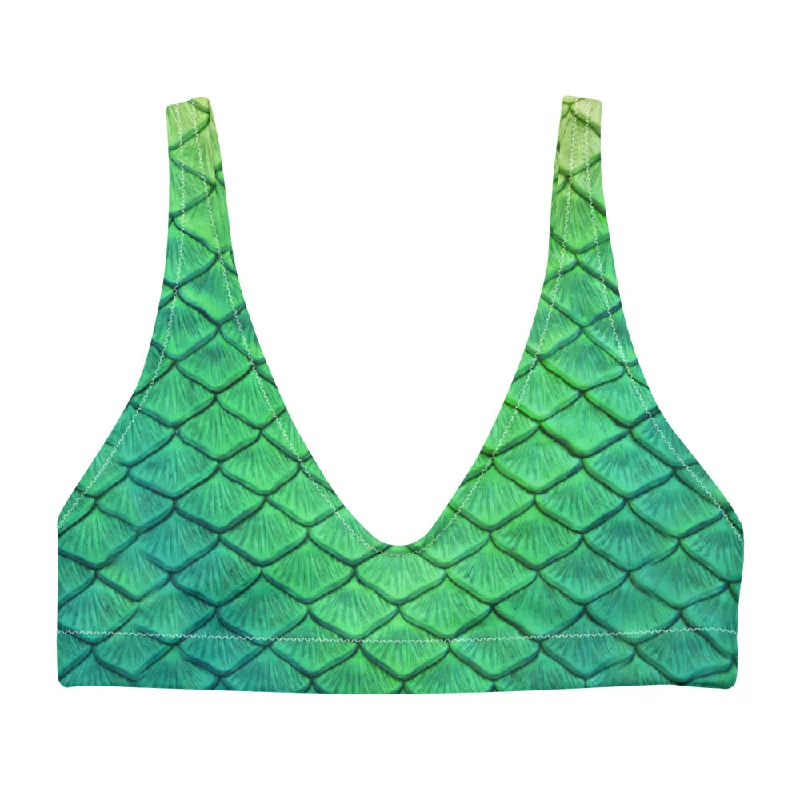 Chic Style Shoal Green Recycled Padded Bikini Top