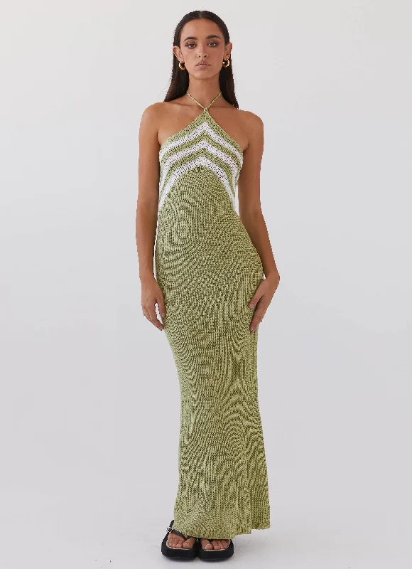 Mid Season Sale Masterpiece Knit Maxi Dress - Forest