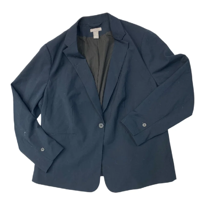 Blazer By H&m In Navy, Size: 1x