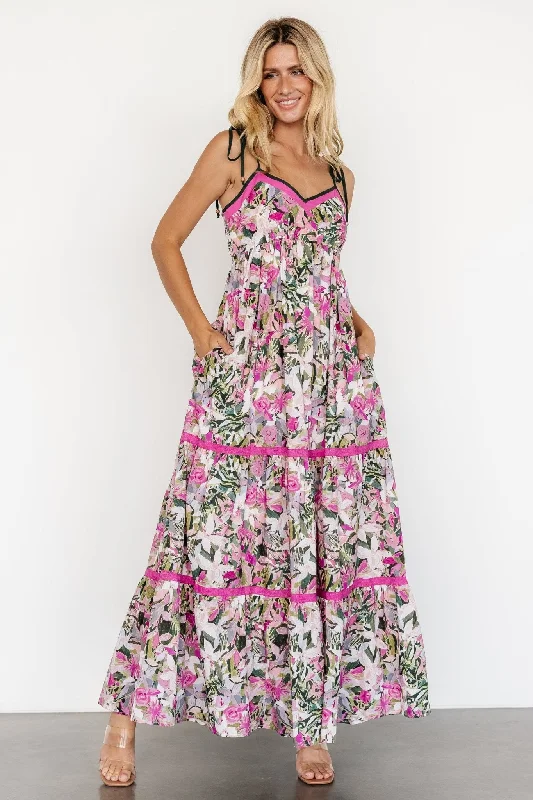 Budget Friendly Pierrette Maxi Dress | Pink Multi