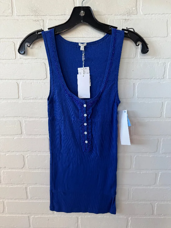 Top Sleeveless Basic By J. Crew In Blue, Size: S