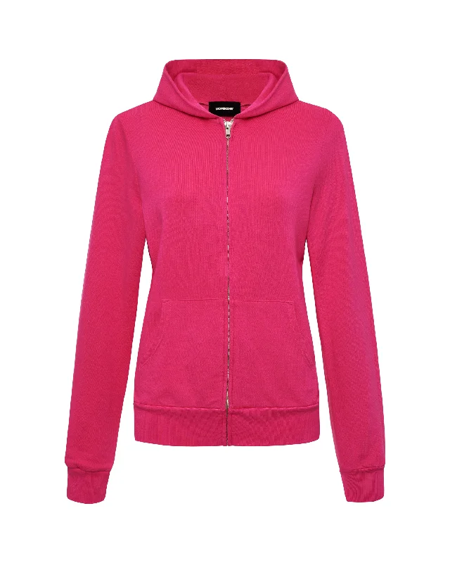 Comfortable Chic Softfleece Zip Up Hoody