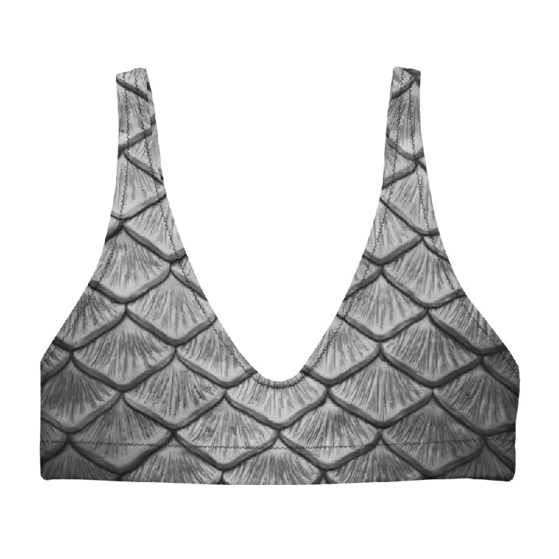 Fashionista Favorites Starcrossed Silver Recycled Padded Bikini Top