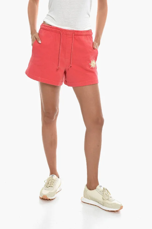 Chic Style, Always In Vogue Holzweiler Organic Cotton MUSAN LOGOS Shorts with 2 Pockets