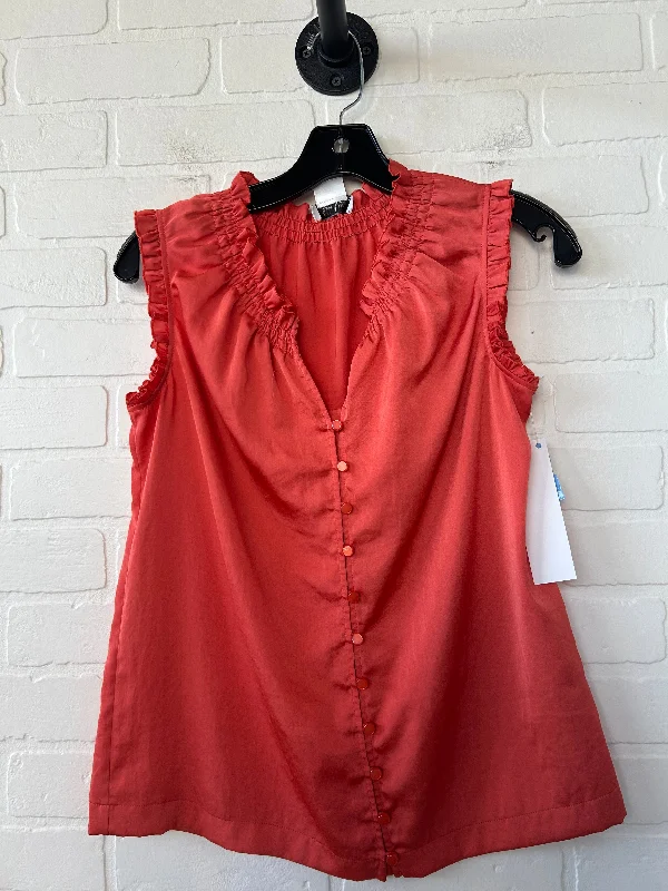 Top Sleeveless By Kate Hill In Orange, Size: Xs