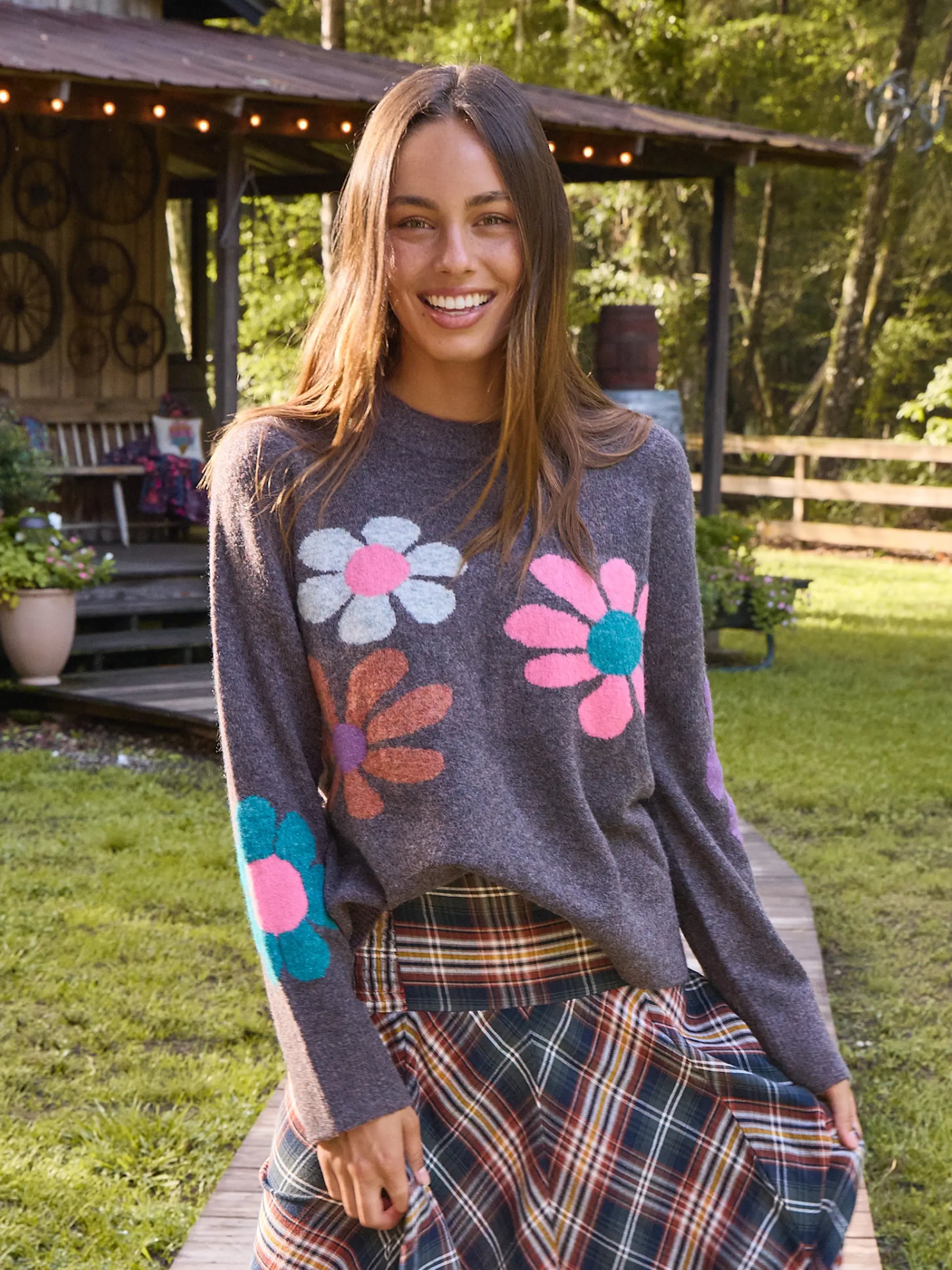 Must-Have Styles Everyone's Favorite Sweater - Washed Black Daisy