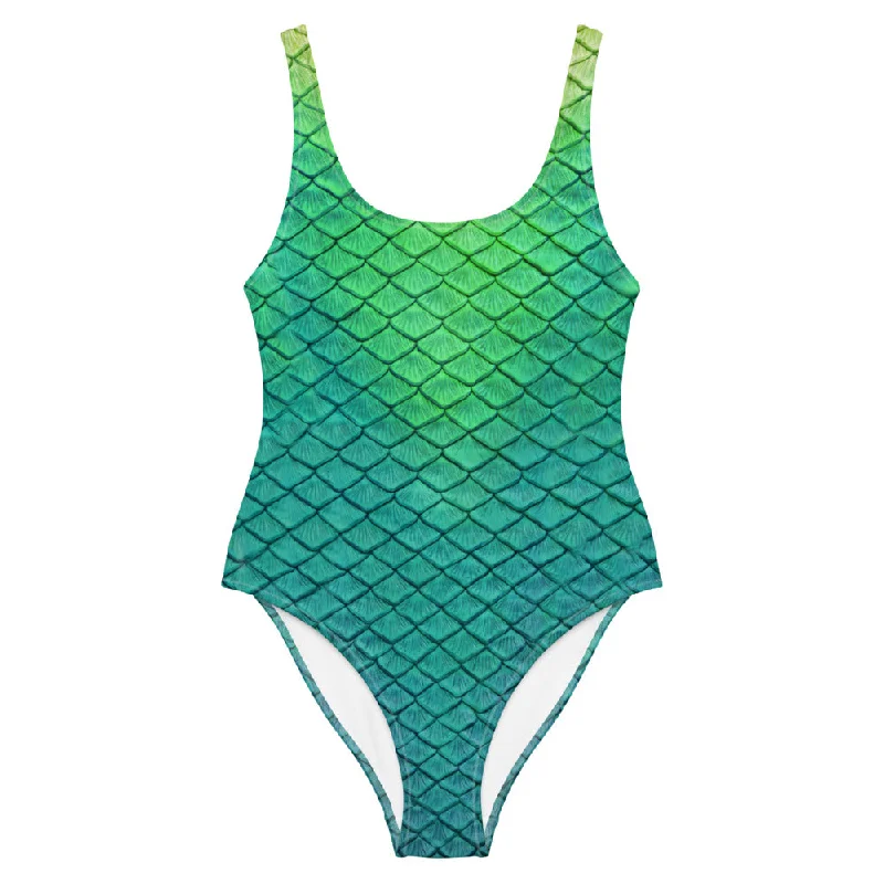 Style Upgrade Shoal Green One-Piece Swimsuit