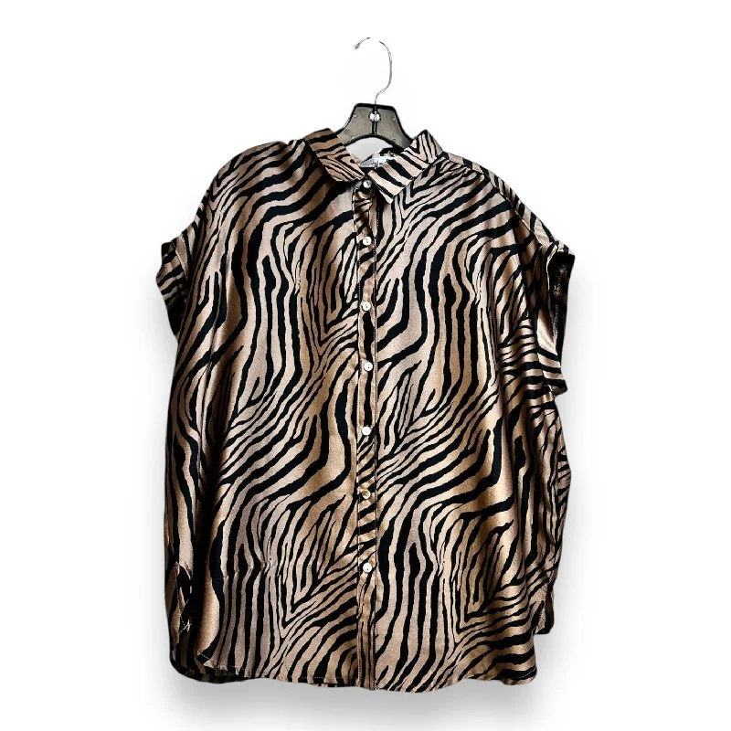 Top Sleeveless By Wishlist In Animal Print, Size: S