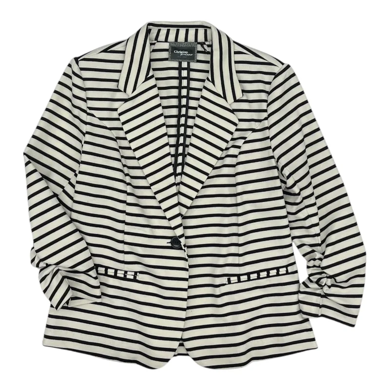 Blazer By Christian Siriano In Striped Pattern, Size:M