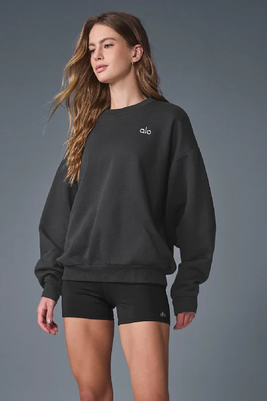 Timeless Elegance Accolade Crew Neck Pullover - Anthracite