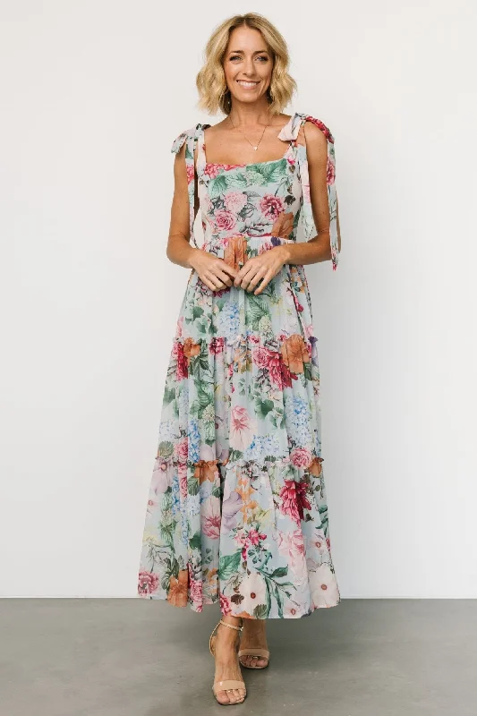 Flash Deals Anita Maxi Dress | Light Blue Multi Floral