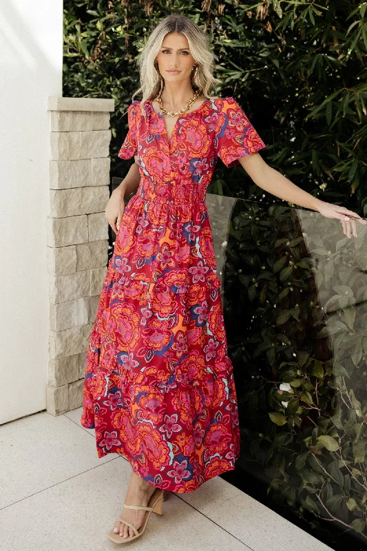 Father's Day Deals Palmer Tiered Maxi Dress | Multi Floral