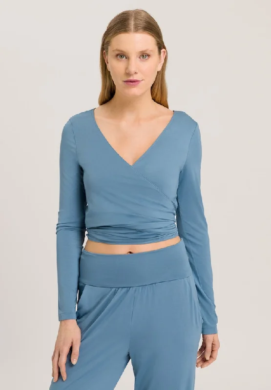 Seasonal Sale Yoga - Long Sleeved Wrap Top