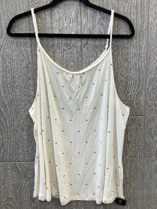 Top Sleeveless By Luxe In White, Size: Xl