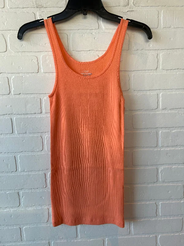 Top Sleeveless Basic By J. Crew In Orange, Size: S