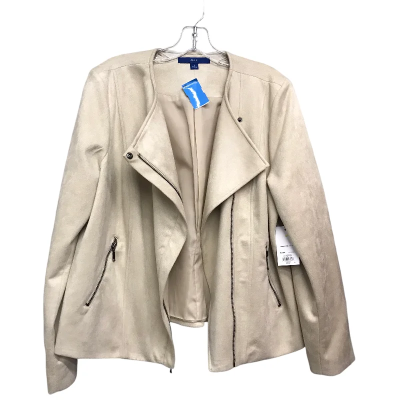 Blazer By Apt 9 In Cream, Size:L