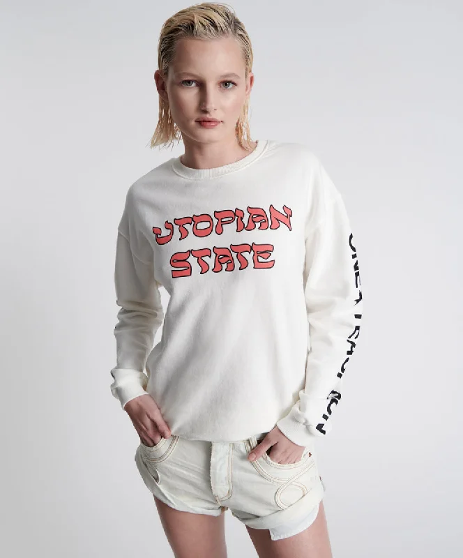 Current Trends UTOPIAN STATE LOGO SWEATER