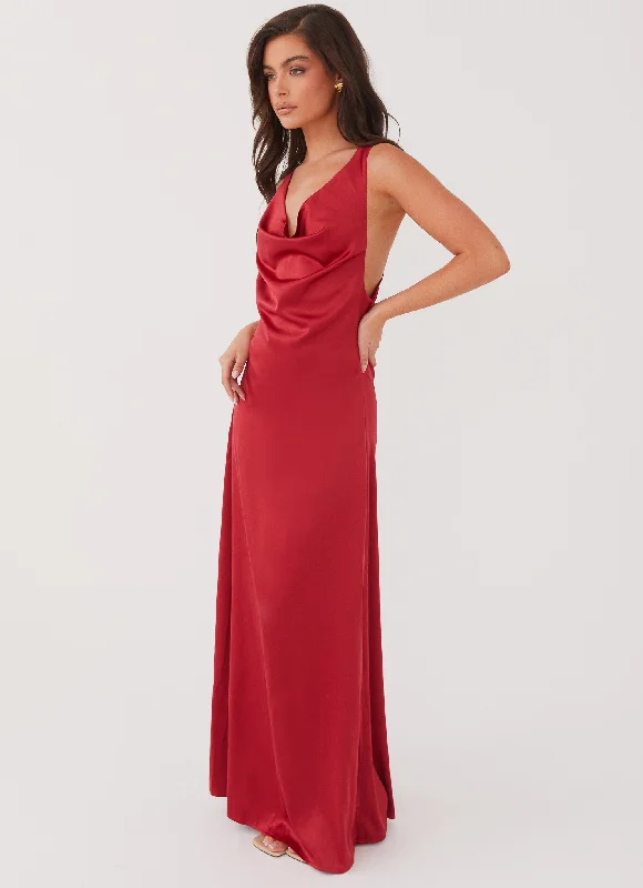 Flash Sale Musa Maxi Dress - Cherry Red