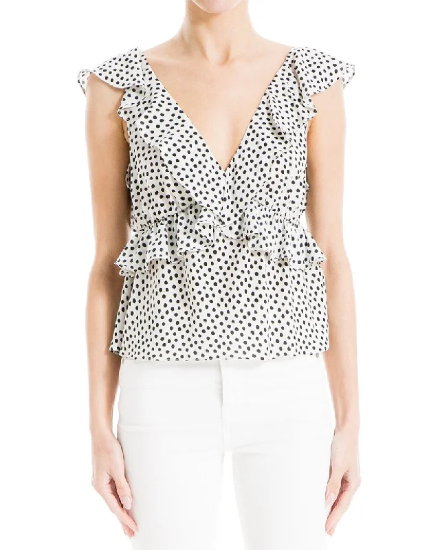 Chic Wardrobe Essentials Max Studio V Neck Blouse