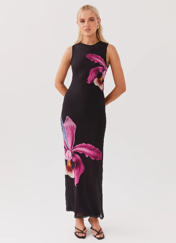 Winter Warm - Up Sale Main Moment Mesh Maxi Dress - Cosmo Floral