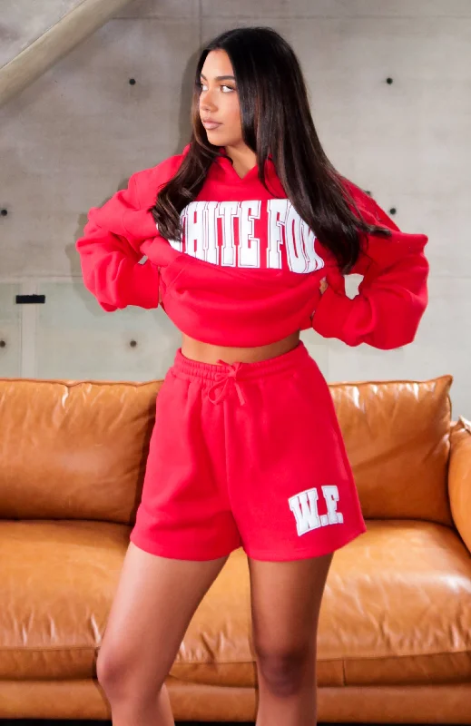 Trendy Styles Decade Classics Varsity Lounge Shorts Red