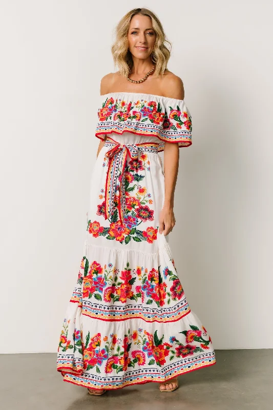 Today Only Alejandra Maxi Dress | Ivory Multi Floral