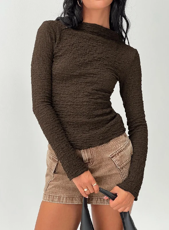 Limited Time Offers Danvers Long Sleeve Top Brown